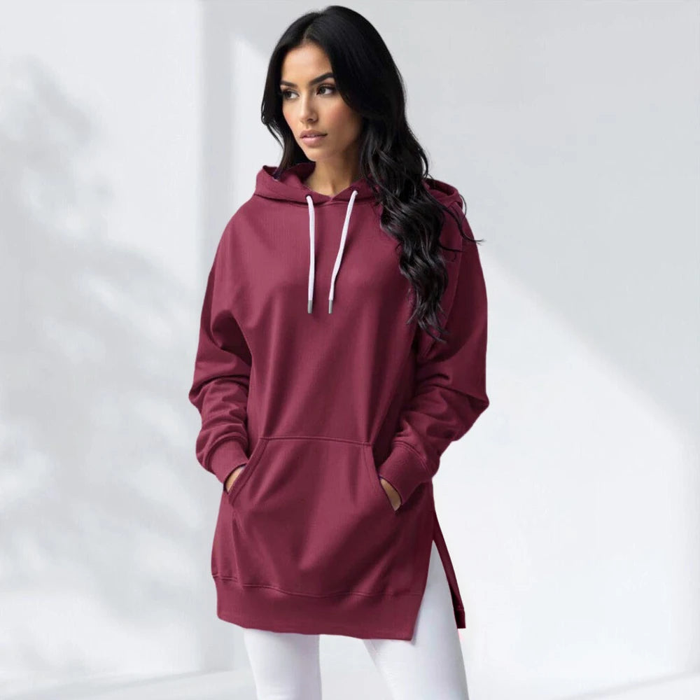 Oversized Cotton Hoodie Dress