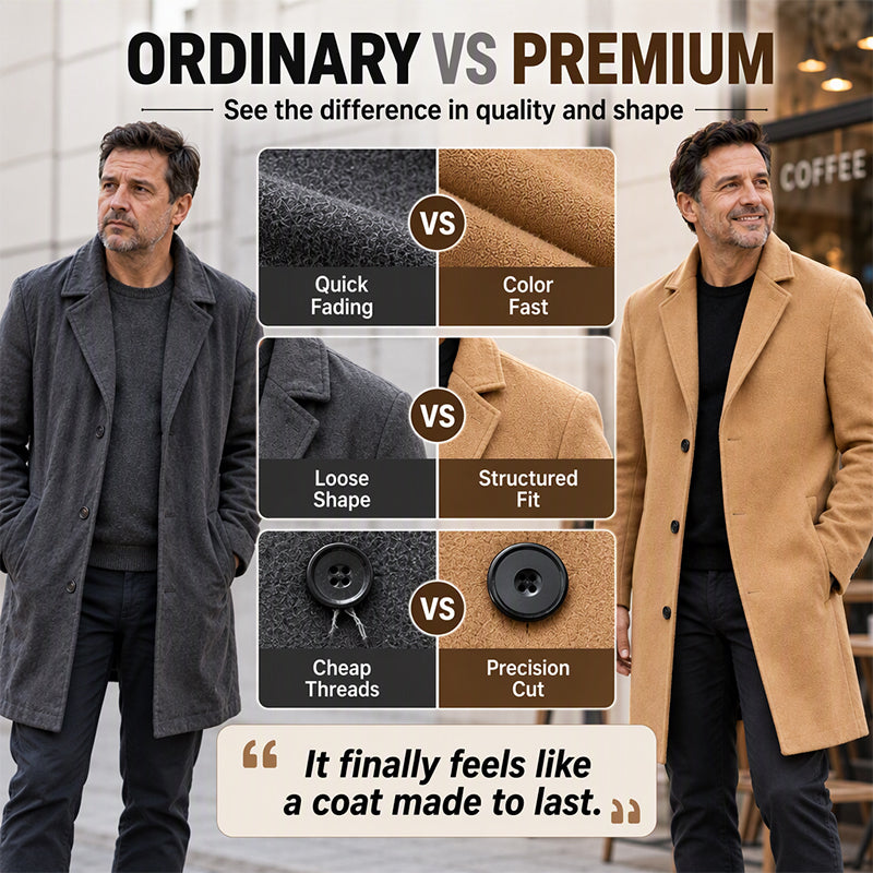 Men’s Classic Single-Breasted Solid-Color Jacket — A Timeless Everyday Essential