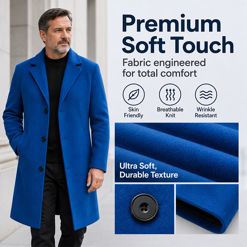 Men’s Classic Single-Breasted Solid-Color Jacket — A Timeless Everyday Essential