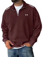 Retro Half-Zip Casual Sweatshirt