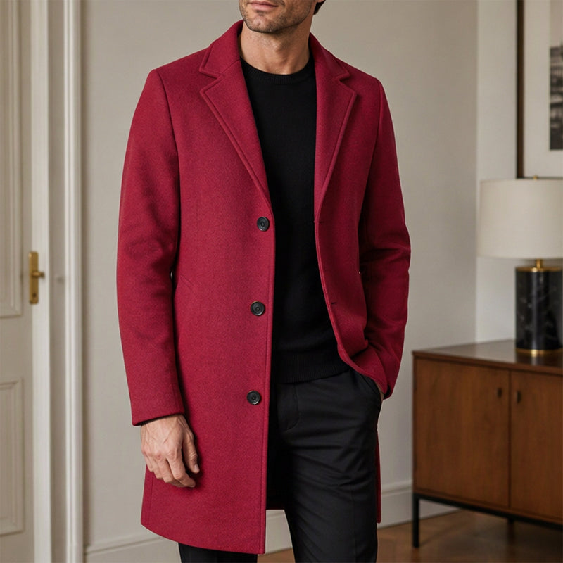 Men’s Classic Single-Breasted Solid-Color Jacket — A Timeless Everyday Essential