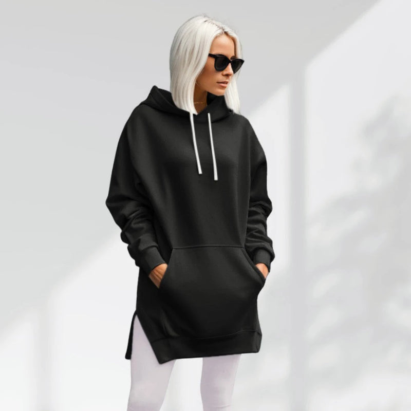 Oversized Cotton Hoodie Dress