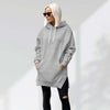 Oversized Cotton Hoodie Dress
