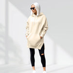 Oversized Cotton Hoodie Dress