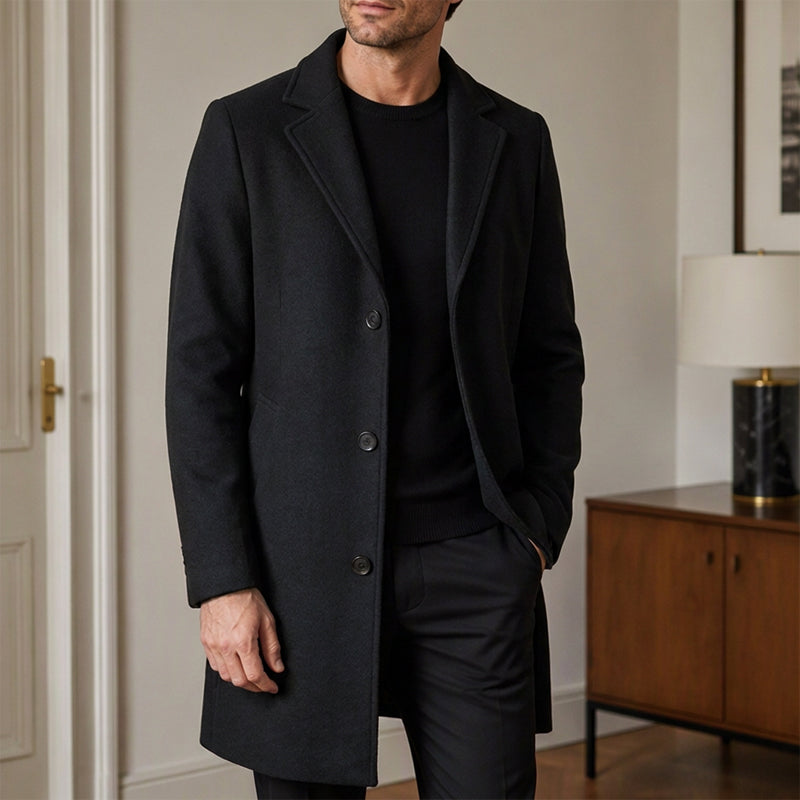 Men’s Classic Single-Breasted Solid-Color Jacket — A Timeless Everyday Essential