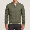 Striped Trim Bomber Jacket