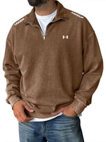 Retro Half-Zip Casual Sweatshirt