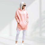 Oversized Cotton Hoodie Dress
