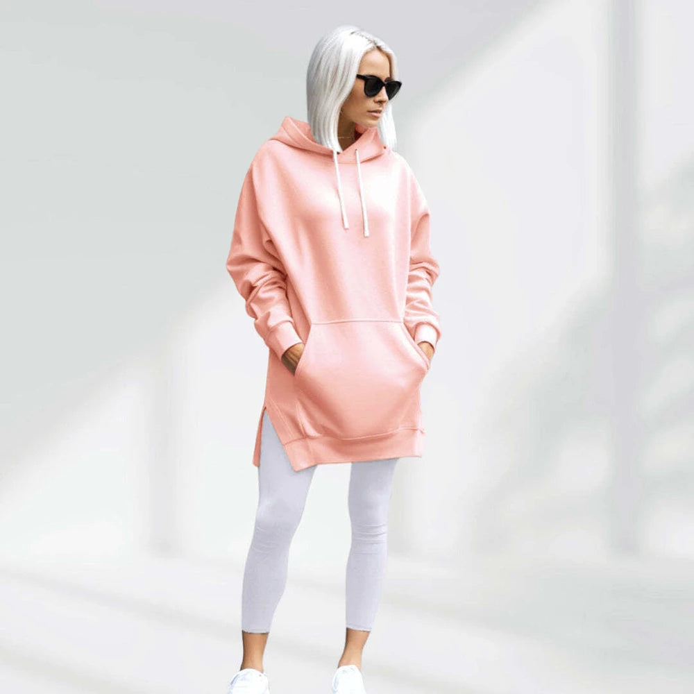 Oversized Cotton Hoodie Dress