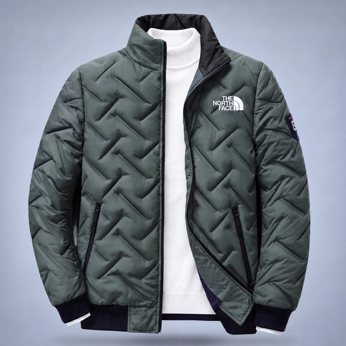 Quilted Stand Collar Jacket