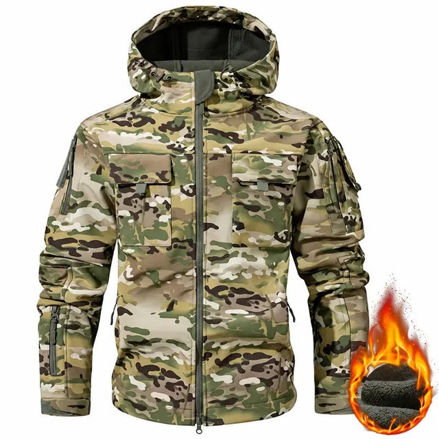 Waterproof Fleece Lined Hooded Jacket