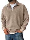Retro Half-Zip Casual Sweatshirt