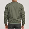 Striped Trim Bomber Jacket