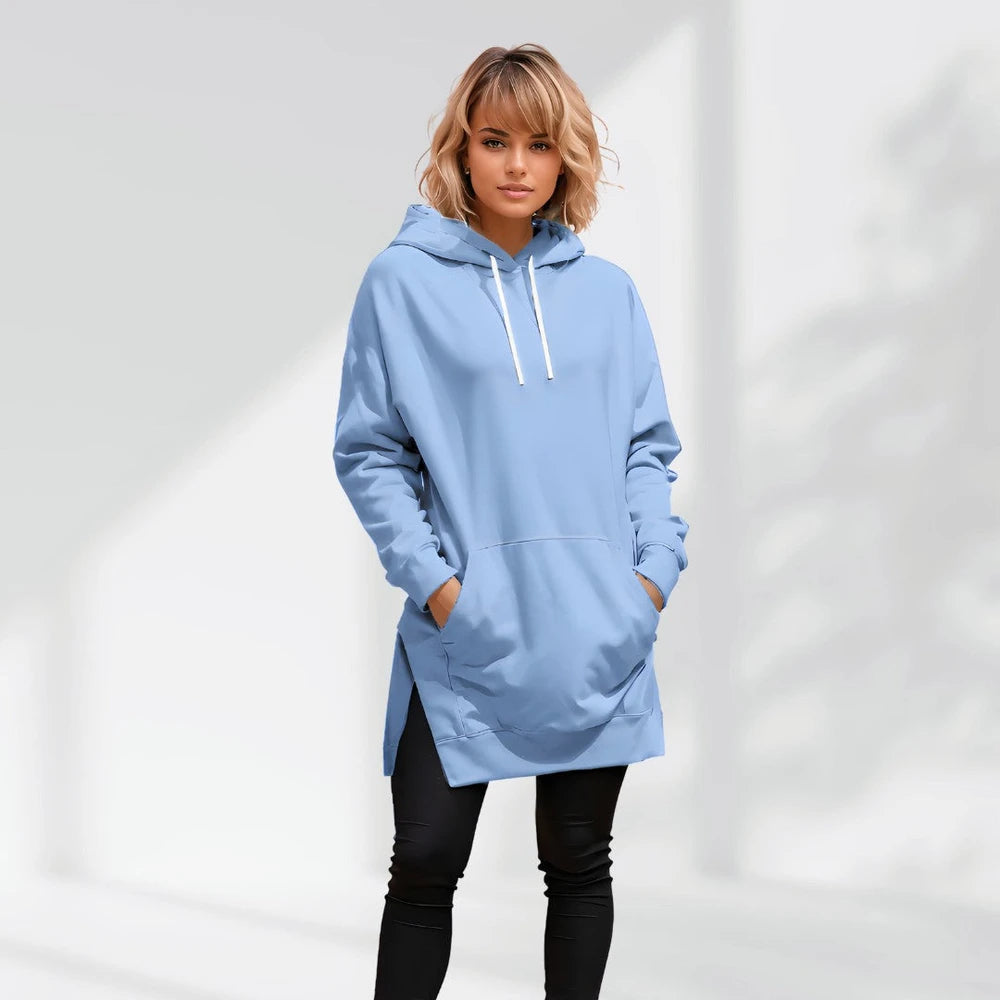 Oversized Cotton Hoodie Dress