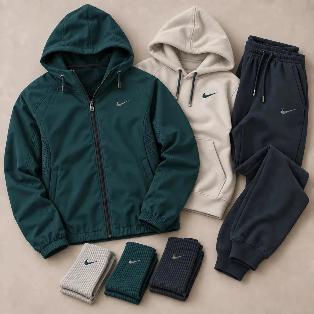 Men’s Premium 3-in-1 Hooded Tracksuit Set